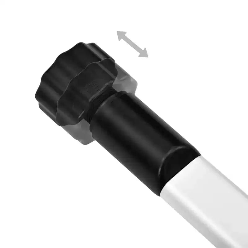 vidaXL Système de penderie télescopique Argent et noir Aluminium, plastique