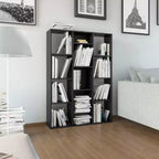 vidaXL Cloison de séparation/Bibliothèque Noir 100x24x140 cm Bois d'ingénierie