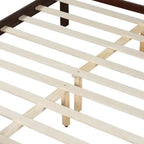 Lit Queen Size plat FAMYYT avec tête de lit et pied de lit, montage facile