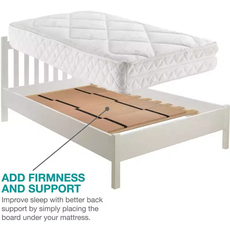 DMI Planche de lit pliable, support de matelas, lit double 60x30 (2 unités)