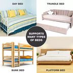 DMI Planche de lit pliable, support de matelas, lit double 60x30 (2 unités)