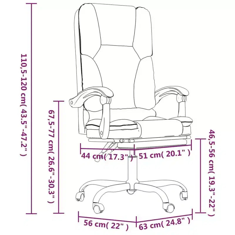vidaXL Chaise de bureau massante gris clair Polyester (tissu), Métal, Contreplaqué