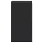 vidaXL Meuble bas de salle de bain noir, bois d'ingénierie 60 x 33 x 61 cm