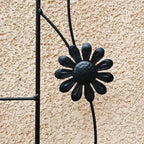 MAYEERTY Lot de 2 treillis de jardin en métal noir antirouille de 71 x 19,7 pour plantes grimpantes