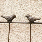 MAYEERTY Lot de 2 treillis de jardin en métal noir antirouille de 71 x 19,7 pour plantes grimpantes