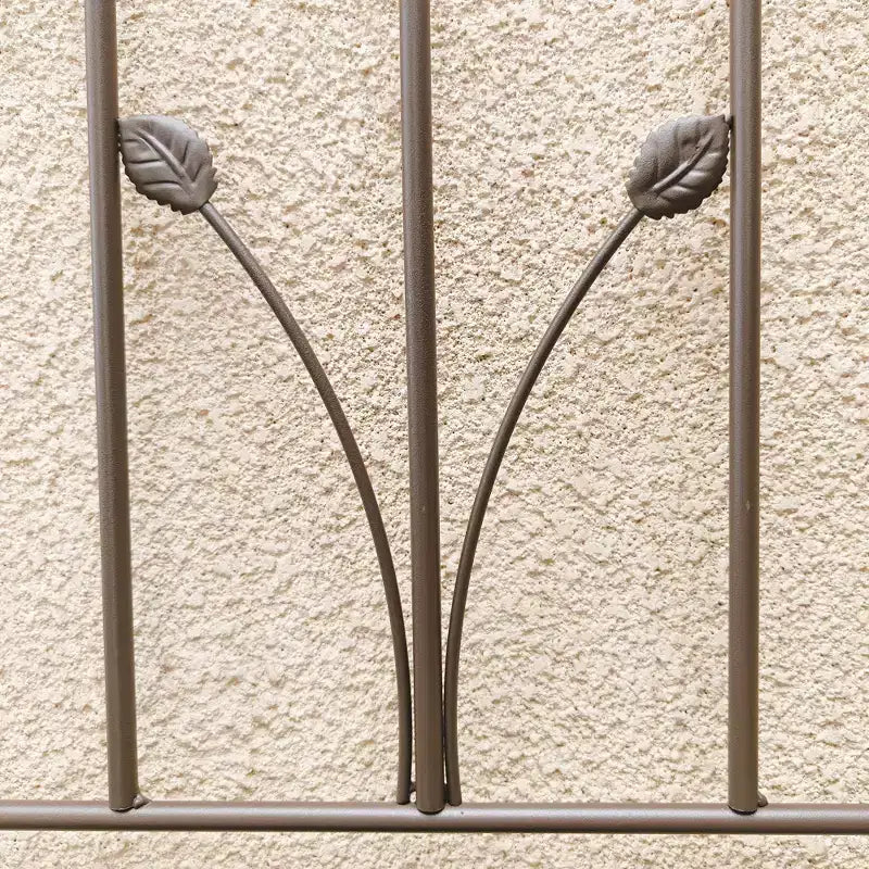 MAYEERTY Lot de 2 treillis de jardin en métal marron antirouille de 180 x 45 cm pour plantes grimpantes