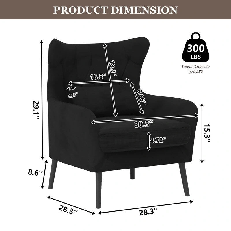 Fauteuil et causeuse modernes en velours, rembourrés