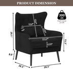Fauteuil et causeuse modernes en velours, rembourrés