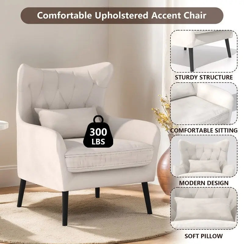 Fauteuil et causeuse modernes en velours, rembourrés