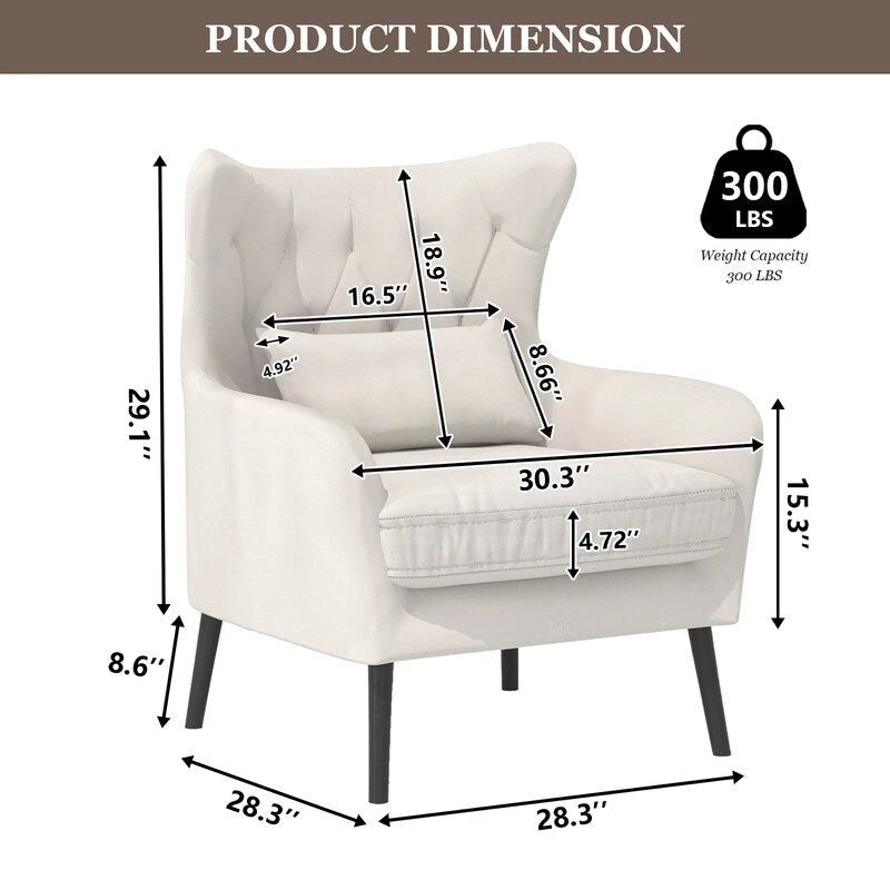 Fauteuil et causeuse modernes en velours, rembourrés