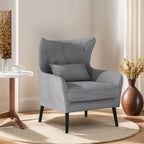 Fauteuil et causeuse modernes en velours, rembourrés