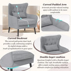 Fauteuil et causeuse modernes en velours, rembourrés