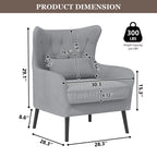 Fauteuil et causeuse modernes en velours, rembourrés