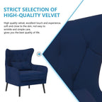 Fauteuil et causeuse modernes en velours, rembourrés