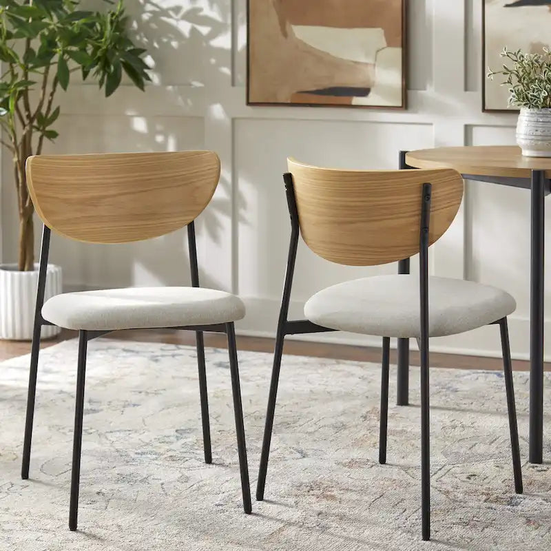 Table et chaises de salle à manger rondes