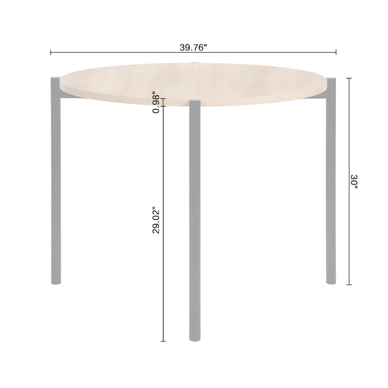 Table et chaises de salle à manger rondes