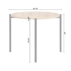 Table et chaises de salle à manger rondes
