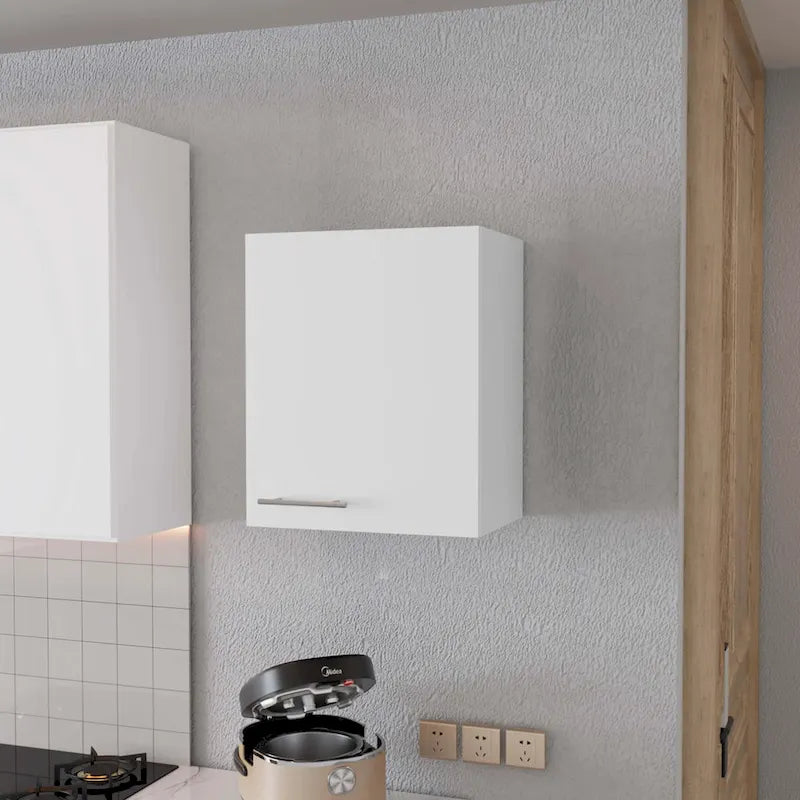 White Hi Wall Cabinet with 1 Door