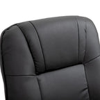 Fauteuil inclinable manuel en cuir PU Fauteuil de salon moderne Fauteuil pivotant réglable avec base en bois et repose-pieds