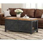 Table basse relevable avec rangement