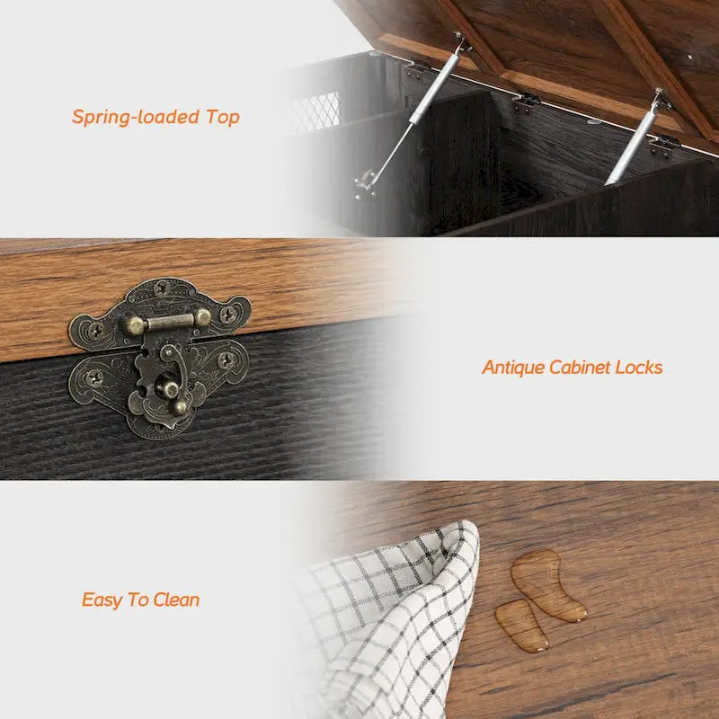 Table basse relevable avec rangement