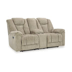 Causeuse inclinable électrique, têtière réglable à LED, beige 76 pouces