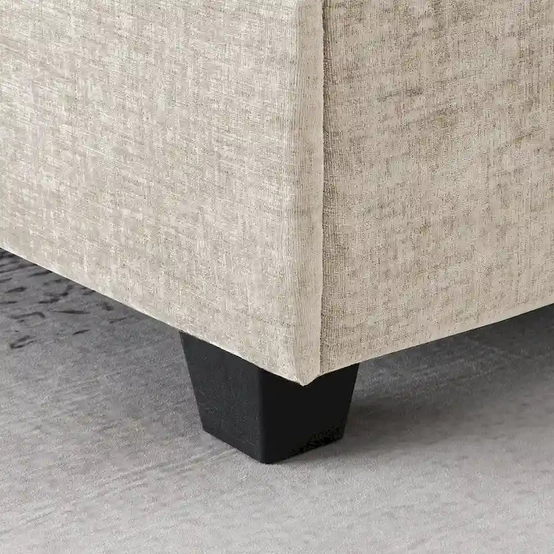 Canapé d'angle en U, canapé d'angle en chenille avec porte-gobelets