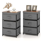 Commode 3 tiroirs Tour de rangement en tissu Unité de rangement haute