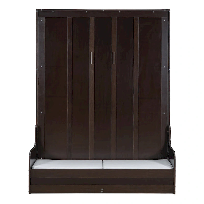 Lit escamotable multifonctionnel Queen Size moderne avec coussin