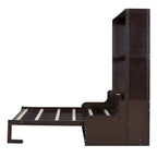 Lit escamotable multifonctionnel Queen Size moderne avec coussin
