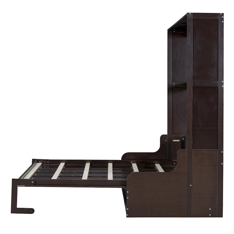 Lit escamotable multifonctionnel Queen Size moderne avec coussin