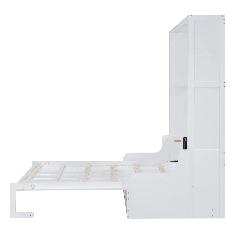 Lit escamotable multifonctionnel Queen Size moderne avec coussin