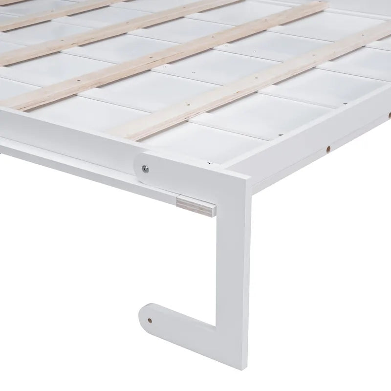 Lit escamotable multifonctionnel Queen Size moderne avec coussin