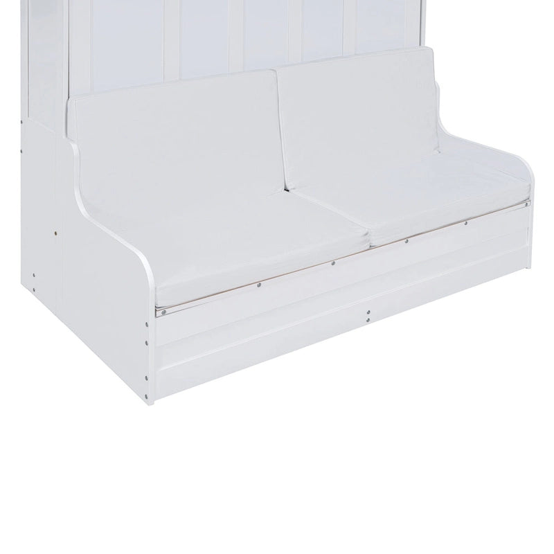 Lit escamotable multifonctionnel Queen Size moderne avec coussin