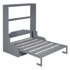 Lit escamotable multifonctionnel Queen Size moderne avec coussin