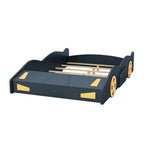 Lit de course complet en pin avec roues et rangement