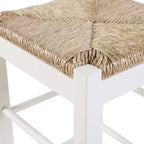 Tabouret de bar en bois dur Rush Seat blanc - Boraam