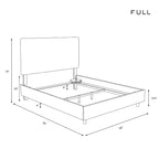 Lit capitonné de style édouardien Skyline Furniture - Lin