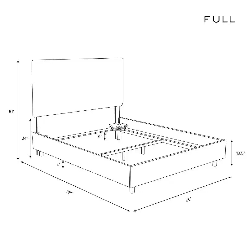 Lit capitonné de style édouardien Skyline Furniture - Lin