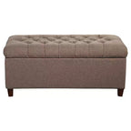 Banc de rangement capitonné - HomePop