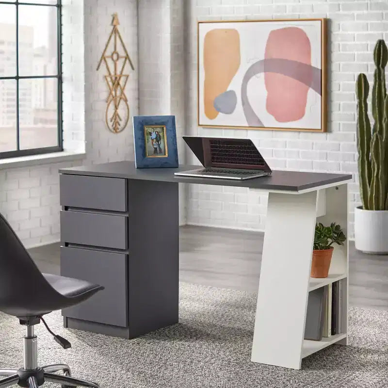 Bureau d'écriture moderne Como à 3 tiroirs Buylateral
