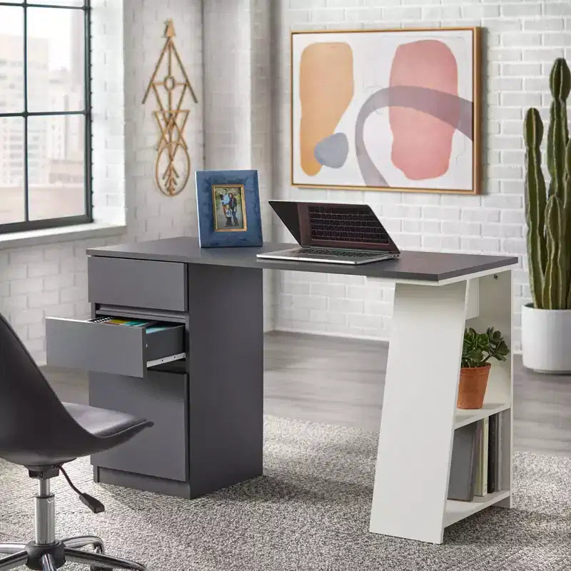 Bureau d'écriture moderne Como à 3 tiroirs Buylateral