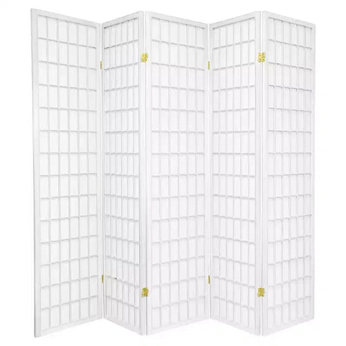 6 ft. Tall Window Pane Shoji Screen - Oriental Furniture