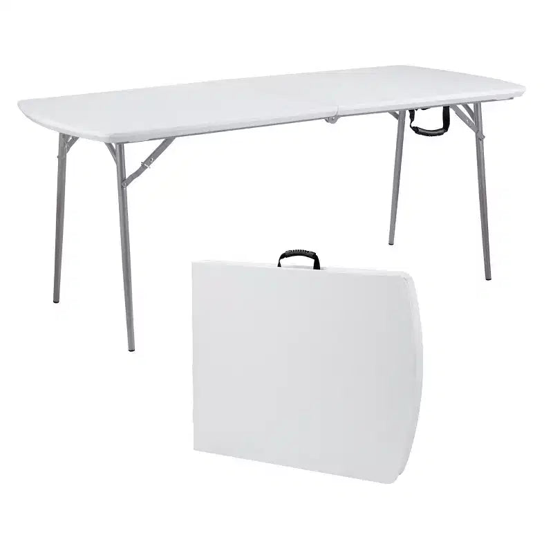 30"x72" Heavy Duty Fold In Half Table Speckled Gray - Hampden Furnishings
