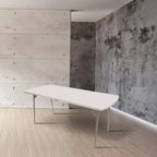 Table pliable robuste 30"x72" gris moucheté - Hampden Furnishings
