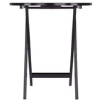 Ensemble de 5 tables pliantes en bois massif Skippy TV Espresso de Winsome avec support
