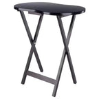Ensemble de 5 tables pliantes en bois massif Skippy TV Espresso de Winsome avec support