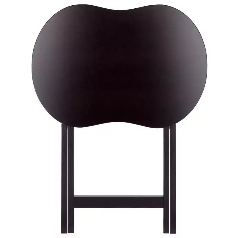 Ensemble de 5 tables pliantes en bois massif Skippy TV Espresso de Winsome avec support