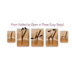Lot de 2 chaises pliantes contemporaines à dossier rembourré marron fruité - Stakmore