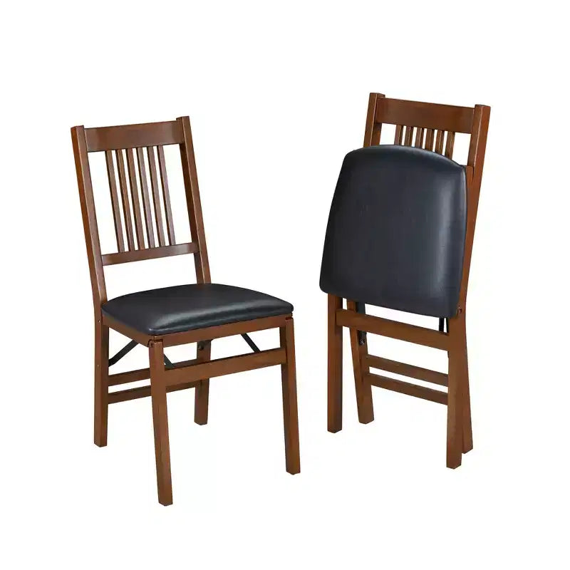 Lot de 2 chaises pliantes True Mission Fruitwood Brown - Stakmore